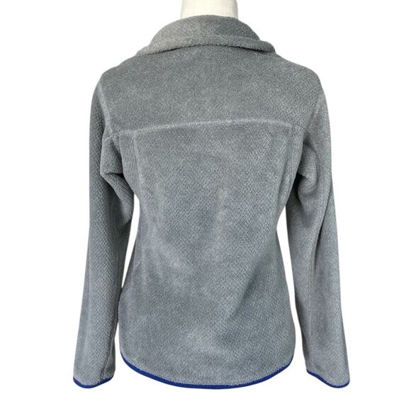 Patagonia Women's Re-Tool Snap-T Pullover Sweatshirt Gray Blue Size Small Fleece - Picture 4 of 8